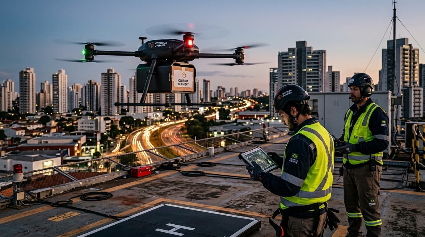 Fique ligado: A Corrida pela Logística Aérea Urbana e o Marco de Goiânia para Entregas por Drones até 2027